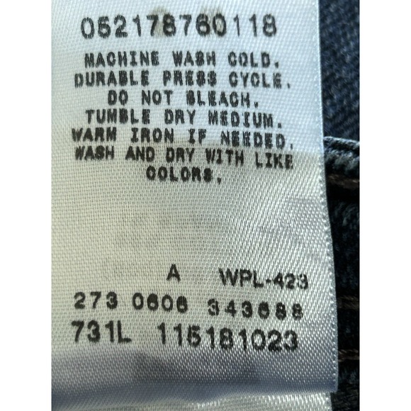 Levi  518 Super Low Bootcut Jeans With Raw Hem Size‎ 5 M - Picture 10 of 11